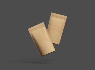 Koyu arkaplanda fermuarı olan dar bir paket paketi oluşturma 