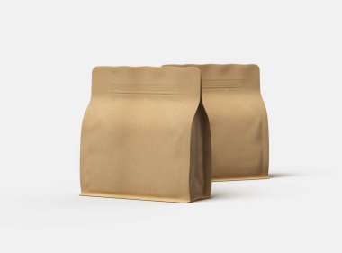 Açık arkaplan üzerinde fermuar bulunan kare bir paket paketi oluşturma 