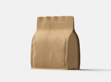 Açık arkaplan üzerinde fermuar bulunan kare bir paket paketi oluşturma 