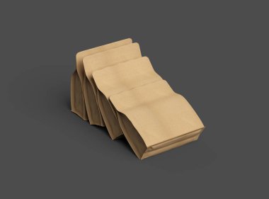 Kare kağıdın koyu arkaplanda fermuarlı bir paket oluşturmasıName