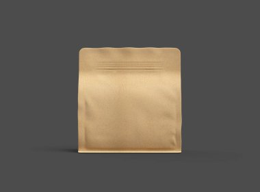 Kare kağıdın koyu arkaplanda fermuarlı bir paket oluşturmasıName