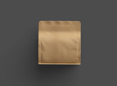 Kare kağıdın koyu arkaplanda fermuarlı bir paket oluşturmasıName
