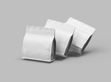 Açık arkaplan üzerinde fermuar olan parlak kare bir paket oluşturma 