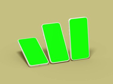 UI / UX Ürün Gösterimi için Özelleştirilebilir Tasarımı olan Markasız Akıllı Telefon Şablonu 