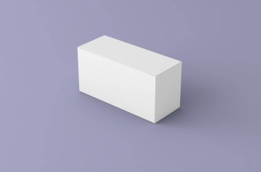 İki uzun kutu, ürün tasarımı için ambalaj şablonu. 