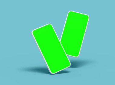 UI / UX için Özelleştirilebilir Tasarımı Olan Markasız Akıllı Telefon Şablonu