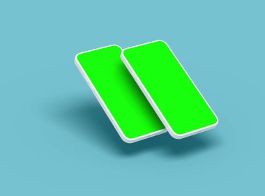 UI / UX için Özelleştirilebilir Tasarımı Olan Markasız Akıllı Telefon Şablonu