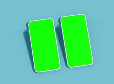 UI / UX için Özelleştirilebilir Tasarımı Olan Markasız Akıllı Telefon Şablonu