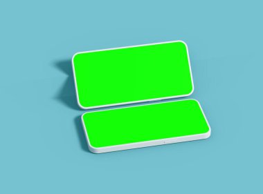UI / UX için Özelleştirilebilir Tasarımı Olan Markasız Akıllı Telefon Şablonu