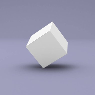 Ürün tasarım sunumu için üç kare kutu, paketleme şablonu 