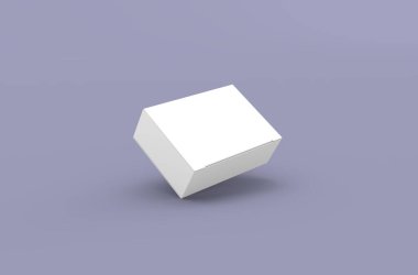 Marka reklamları için küçük raptiye kutusu modelleme 