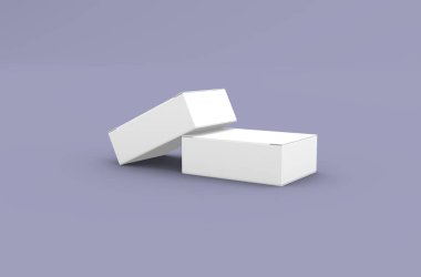 Marka reklamları için küçük raptiye kutusu modelleme 