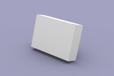 Dikdörtgen hap şişirme kutusu, ürün tasarım sunumu için ambalaj şablonu 