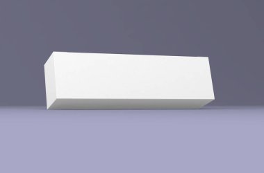 İki uzun kutu, ürün tasarımı için ambalaj şablonu. 