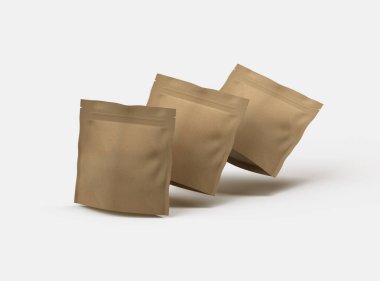 Açık arkaplandaki bir kare kağıdın 3D oluşturulmuş resmi 