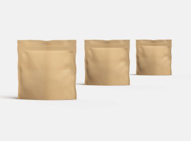 Açık arkaplandaki bir kare kağıdın 3D oluşturulmuş resmi 