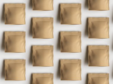 Açık arkaplandaki bir kare kağıdın 3D oluşturulmuş resmi 