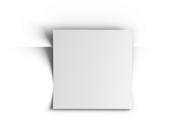 Boş 16.5x11.7 Inc veya A4 harfi 3d şeffaf bir arkaplan oluşturur