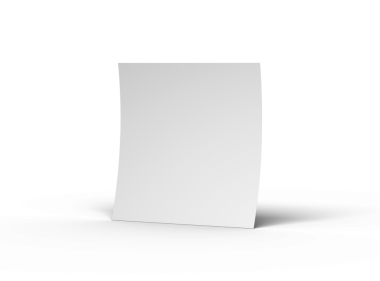 Boş 16.5x11.7 Inc veya A4 harfi 3d şeffaf bir arkaplan oluşturur