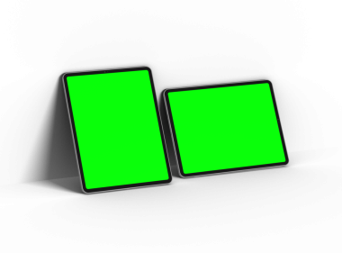 UI / UX Product Showcase için değiştirilebilir ekran tasarımlı lüks bir tabletin özelleştirilebilir maketi. 3B Hazırlama