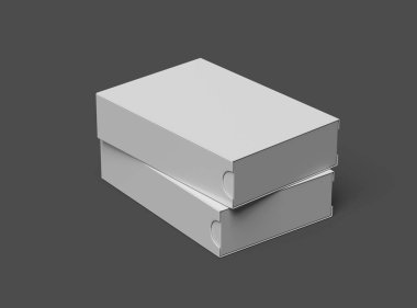 Koyu arkaplanda dikdörtgen kayan çekmece kutusu oluşturma 