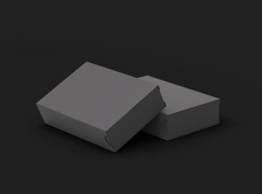 Koyu arkaplanda dikdörtgen kayan çekmece kutusu oluşturma 