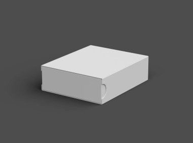 Koyu arkaplanda dikdörtgen kayan çekmece kutusu oluşturma 