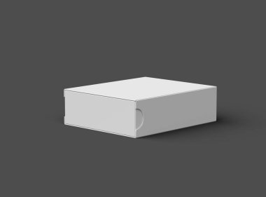 Koyu arkaplanda dikdörtgen kayan çekmece kutusu oluşturma 