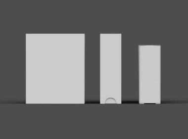 Koyu arkaplanda dikdörtgen kayan çekmece kutusu oluşturma 