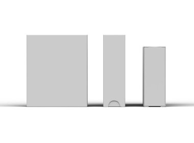 Açık arkaplanda dikdörtgen kayan çekmece kutusu oluşturma