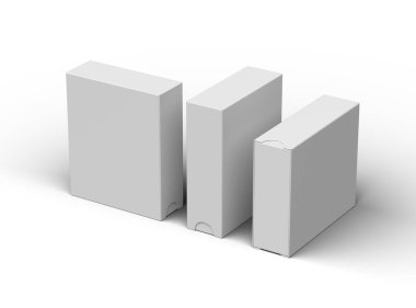 Açık arkaplanda dikdörtgen kayan çekmece kutusu oluşturma