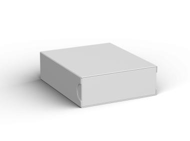 Şeffaf bir arkaplan üzerinde dikdörtgen kayan çekmece kutusu oluşturma