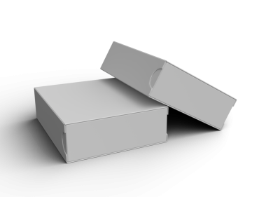 Şeffaf bir arkaplan üzerinde dikdörtgen kayan çekmece kutusu oluşturma