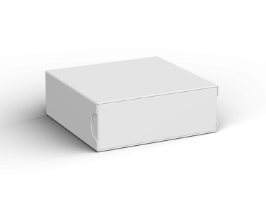 Şeffaf bir arkaplan üzerinde kare kaydırma çekmece kutusu oluşturma