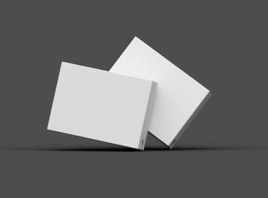 Koyu arkaplan üzerinde geniş dikdörtgen bir kaydırak çekmece kutusunun oluşturulmuş resmi 