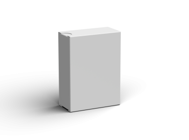 Şeffaf bir arkaplan üzerinde geniş dikdörtgen kayan çekmece kutusunun oluşturulmuş resmi