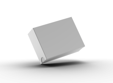 Şeffaf bir arkaplan üzerinde geniş dikdörtgen kayan çekmece kutusunun oluşturulmuş resmi