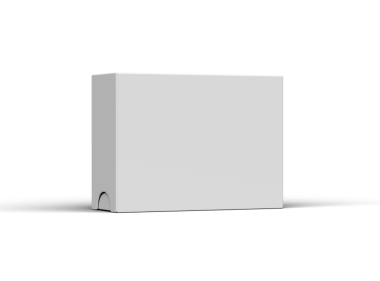 Şeffaf bir arkaplan üzerinde geniş dikdörtgen kayan çekmece kutusunun oluşturulmuş resmi