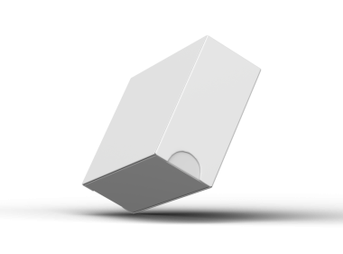 Şeffaf bir arkaplan üzerinde geniş dikdörtgen kayan çekmece kutusunun oluşturulmuş resmi