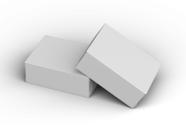 Şeffaf bir arkaplan üzerinde geniş dikdörtgen kayan çekmece kutusunun oluşturulmuş resmi