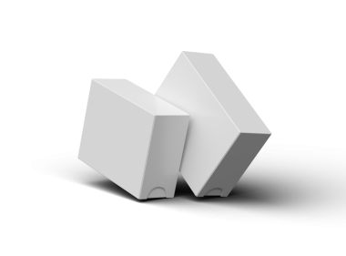 Şeffaf bir arkaplan üzerinde geniş dikdörtgen kayan çekmece kutusunun oluşturulmuş resmi