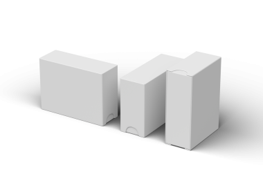 Şeffaf bir arkaplan üzerinde geniş dikdörtgen kayan çekmece kutusunun oluşturulmuş resmi