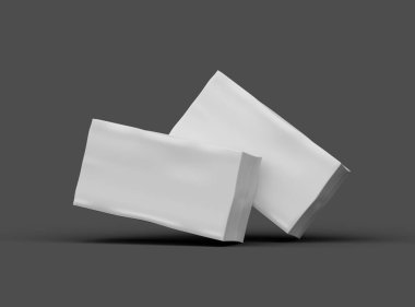 Koyu arkaplanda beyaz dikdörtgen şeklinde bir kutunun oluşturulmuş görüntüsü