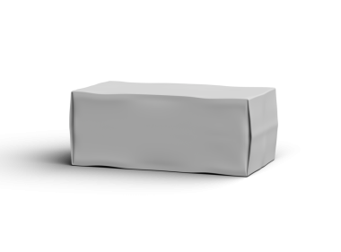 Şeffaf bir arkaplan üzerinde beyaz dikdörtgen çizilmiş bir kutunun resmi