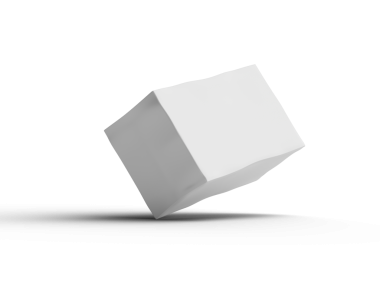 Şeffaf bir arkaplan üzerinde beyaz dikdörtgen çizilmiş bir kutunun resmi