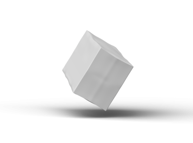 Şeffaf bir arkaplan üzerinde beyaz dikdörtgen çizilmiş bir kutunun resmi