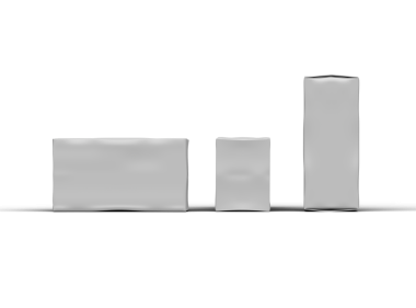 Şeffaf bir arkaplan üzerinde beyaz dikdörtgen çizilmiş bir kutunun resmi