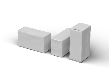 Şeffaf bir arkaplan üzerinde beyaz dikdörtgen çizilmiş bir kutunun resmi