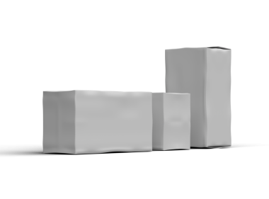 Şeffaf bir arkaplan üzerinde beyaz dikdörtgen çizilmiş bir kutunun resmi