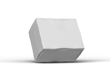 Şeffaf bir arkaplan üzerinde küçük beyaz bir dikdörtgen çizilmiş kutu resmi